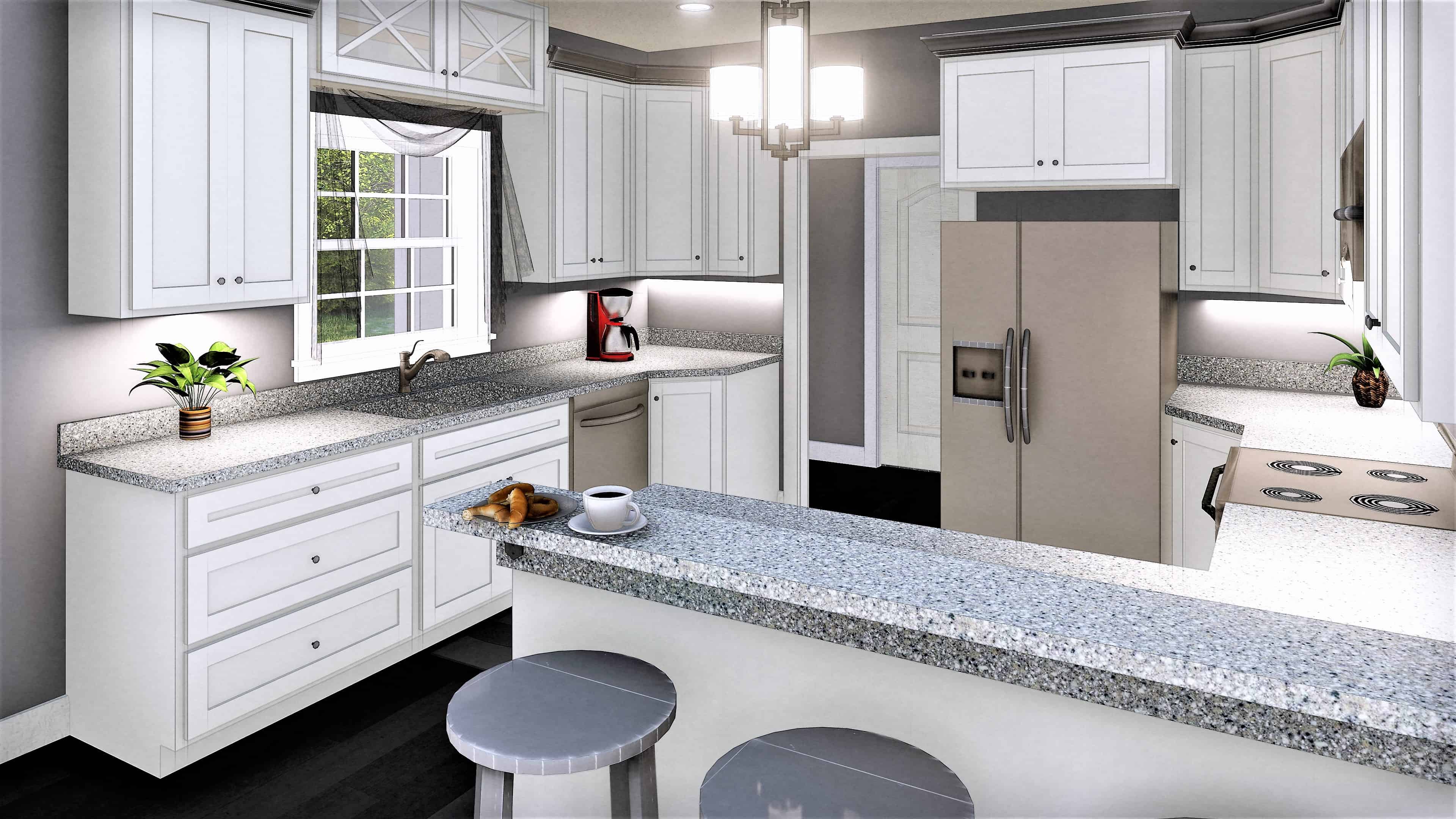 Kitchen of this 3-Bedroom, 2159 Sq Ft Plan - 123-1110