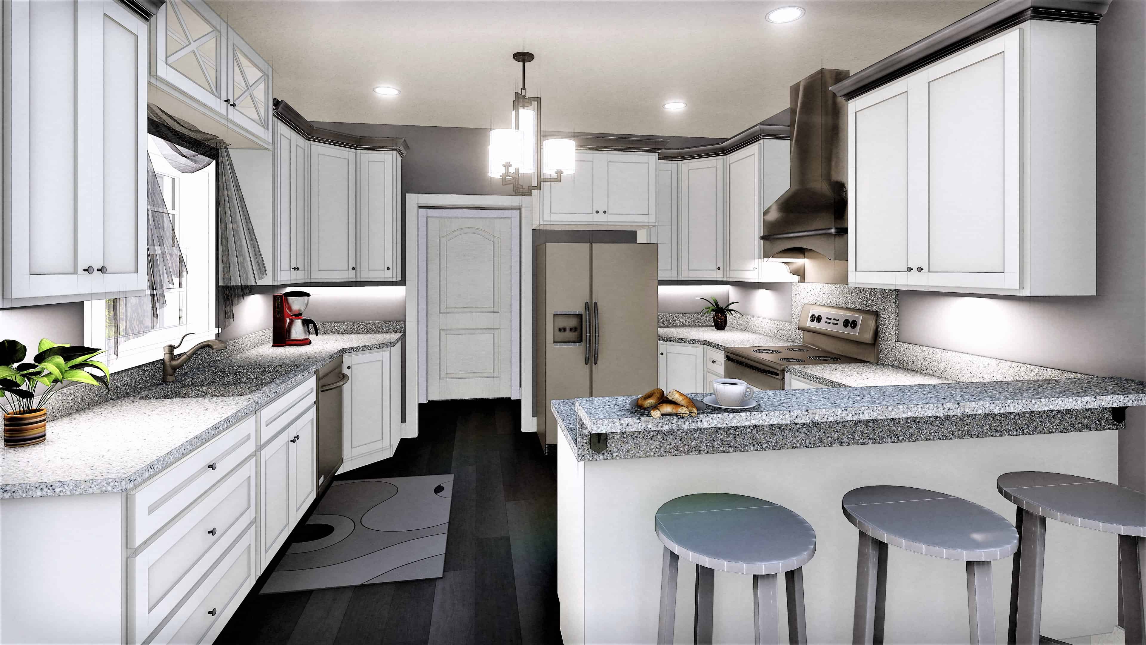 Kitchen of this 3-Bedroom, 2159 Sq Ft Plan - 123-1110