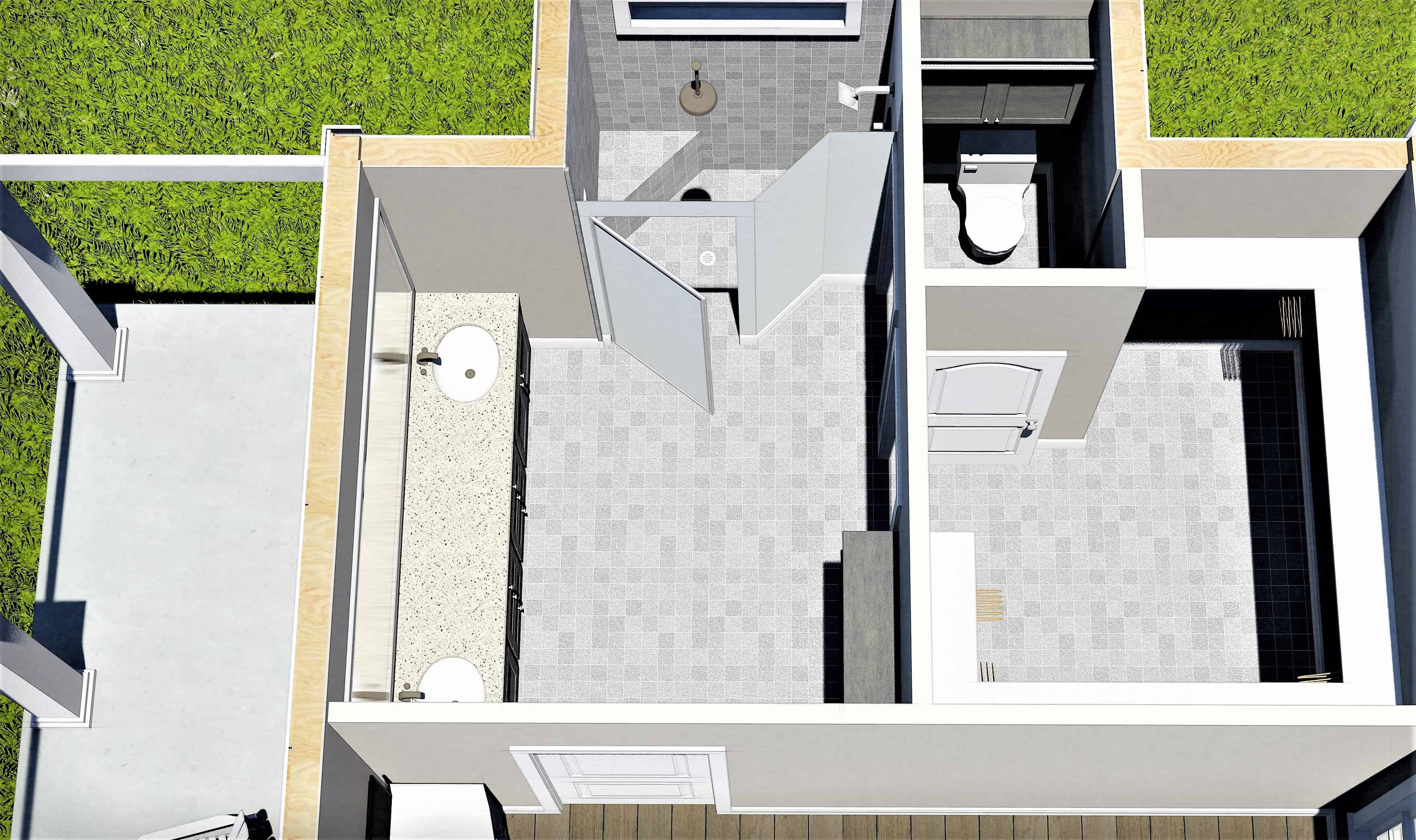 3D Floor Plan of this 3-Bedroom, 2159 Sq Ft Plan - 123-1110