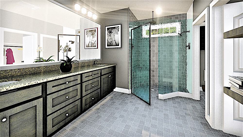 Master Bathroom of this 3-Bedroom, 2159 Sq Ft Plan - 123-1110