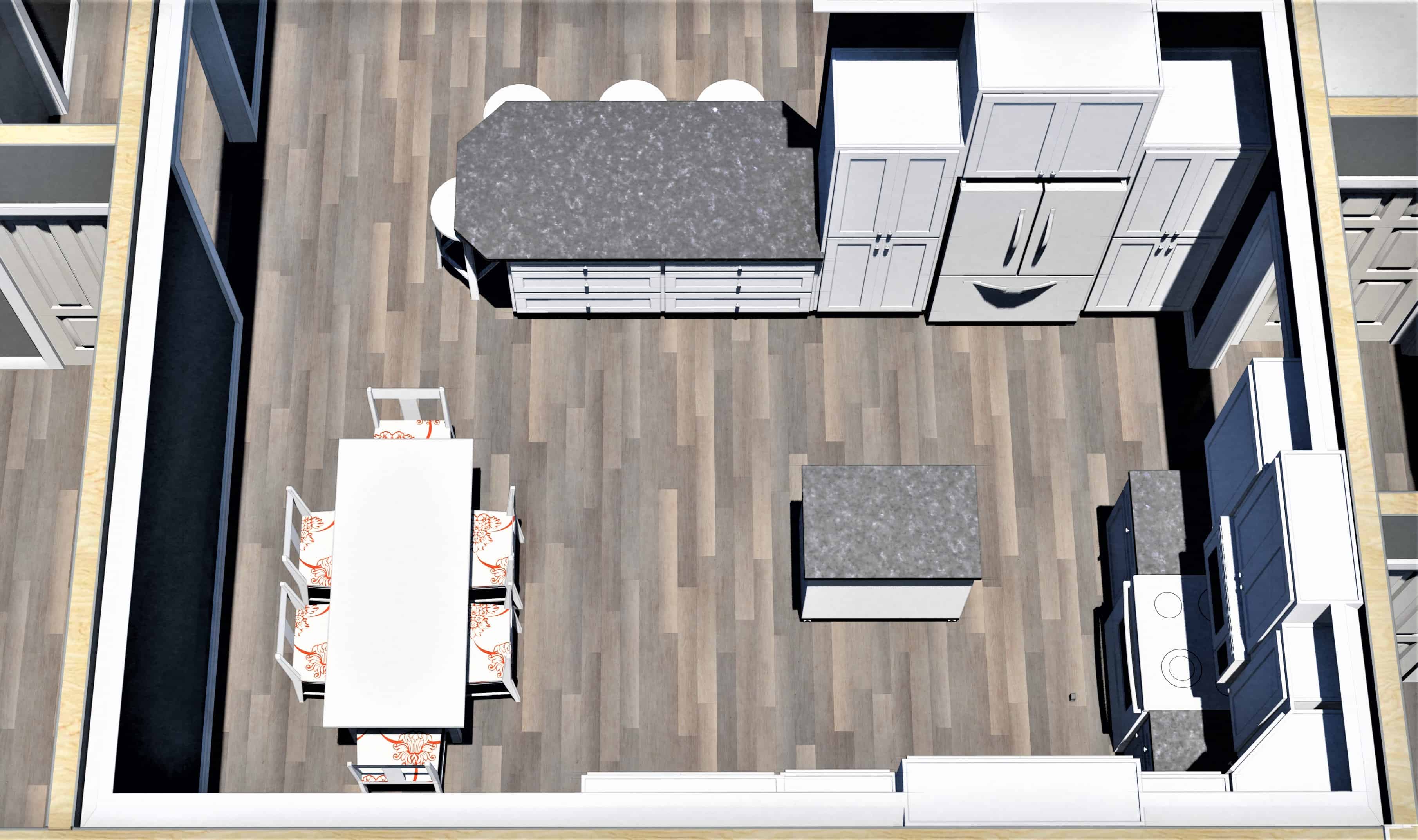 3D Floor Plan of this 3-Bedroom, 1611 Sq Ft Plan - 123-1112