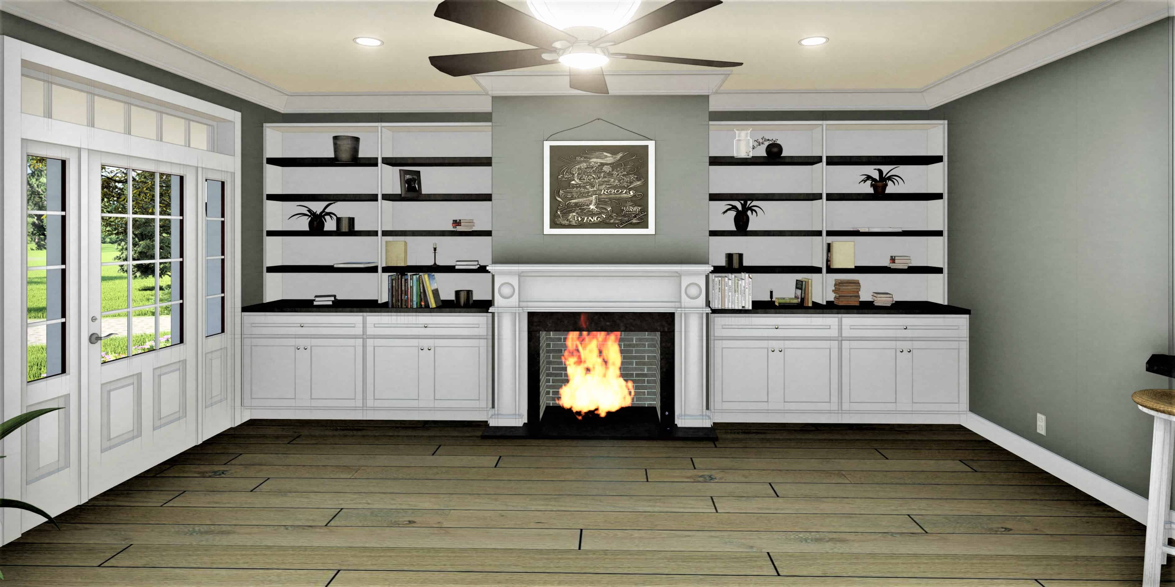 Great Room of this 3-Bedroom, 1611 Sq Ft Plan - 123-1112