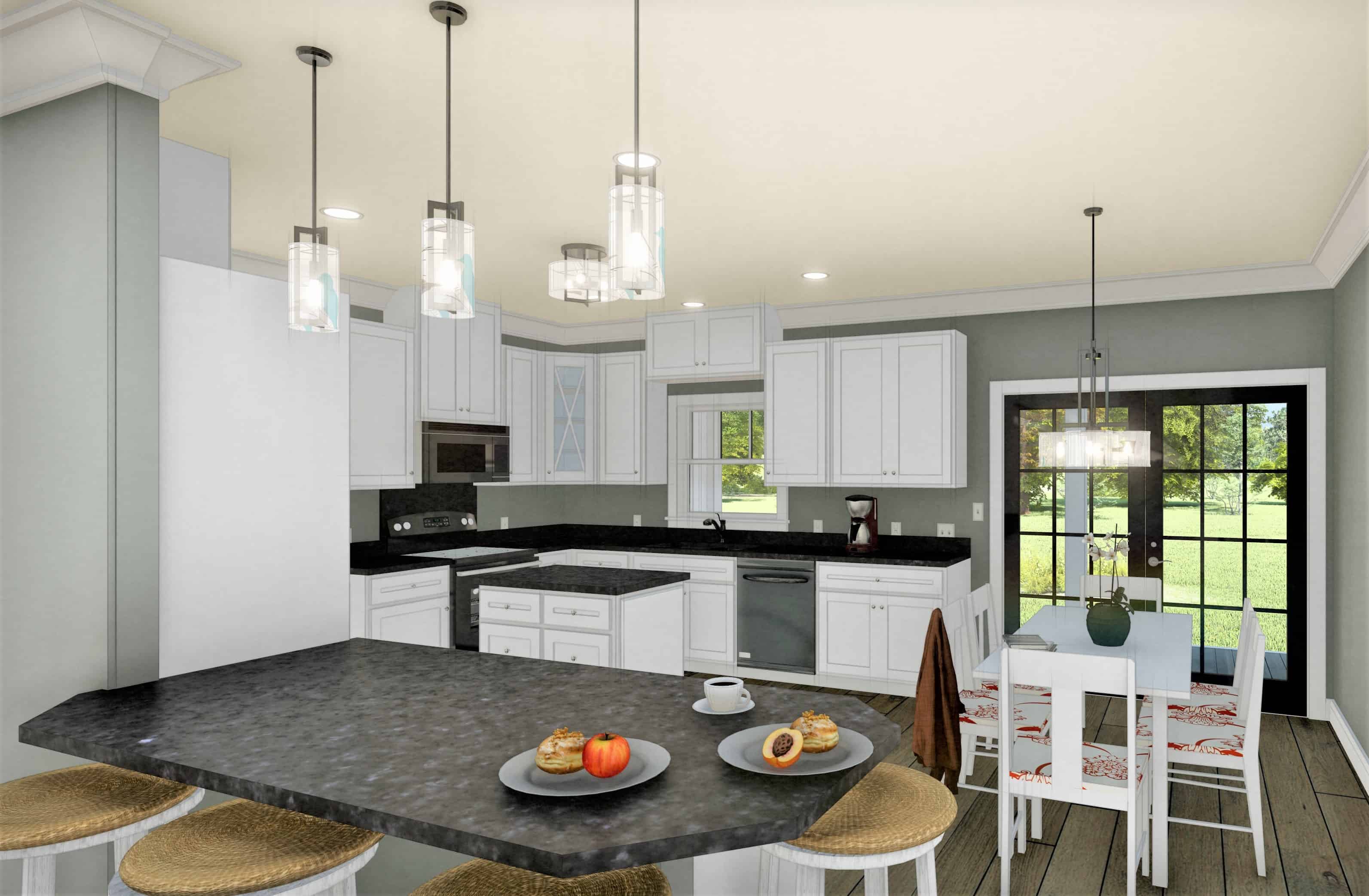 Kitchen of this 3-Bedroom, 1611 Sq Ft Plan - 123-1112