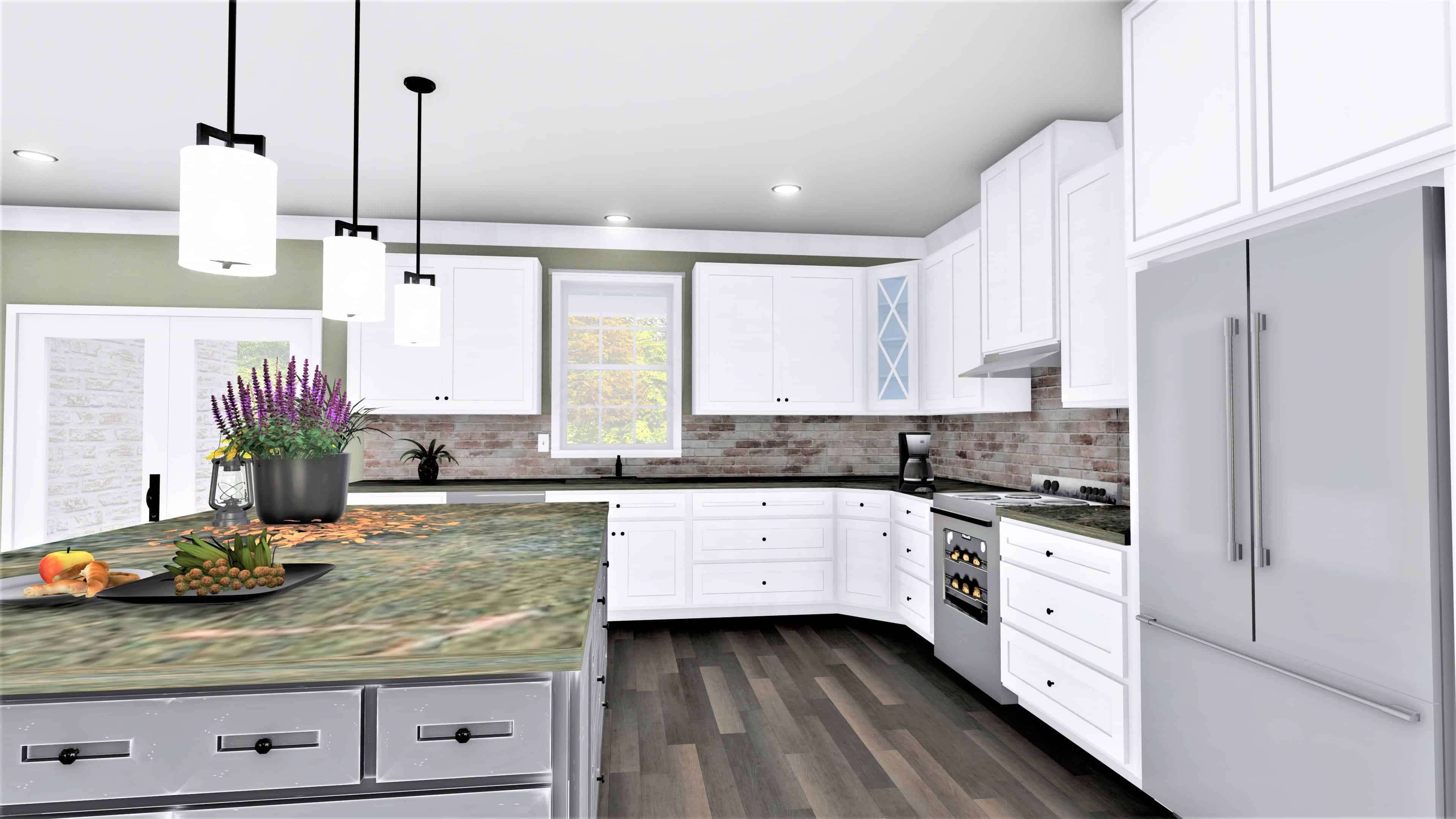 Kitchen of this 3-Bedroom, 2090 Sq Ft Plan - 123-1114