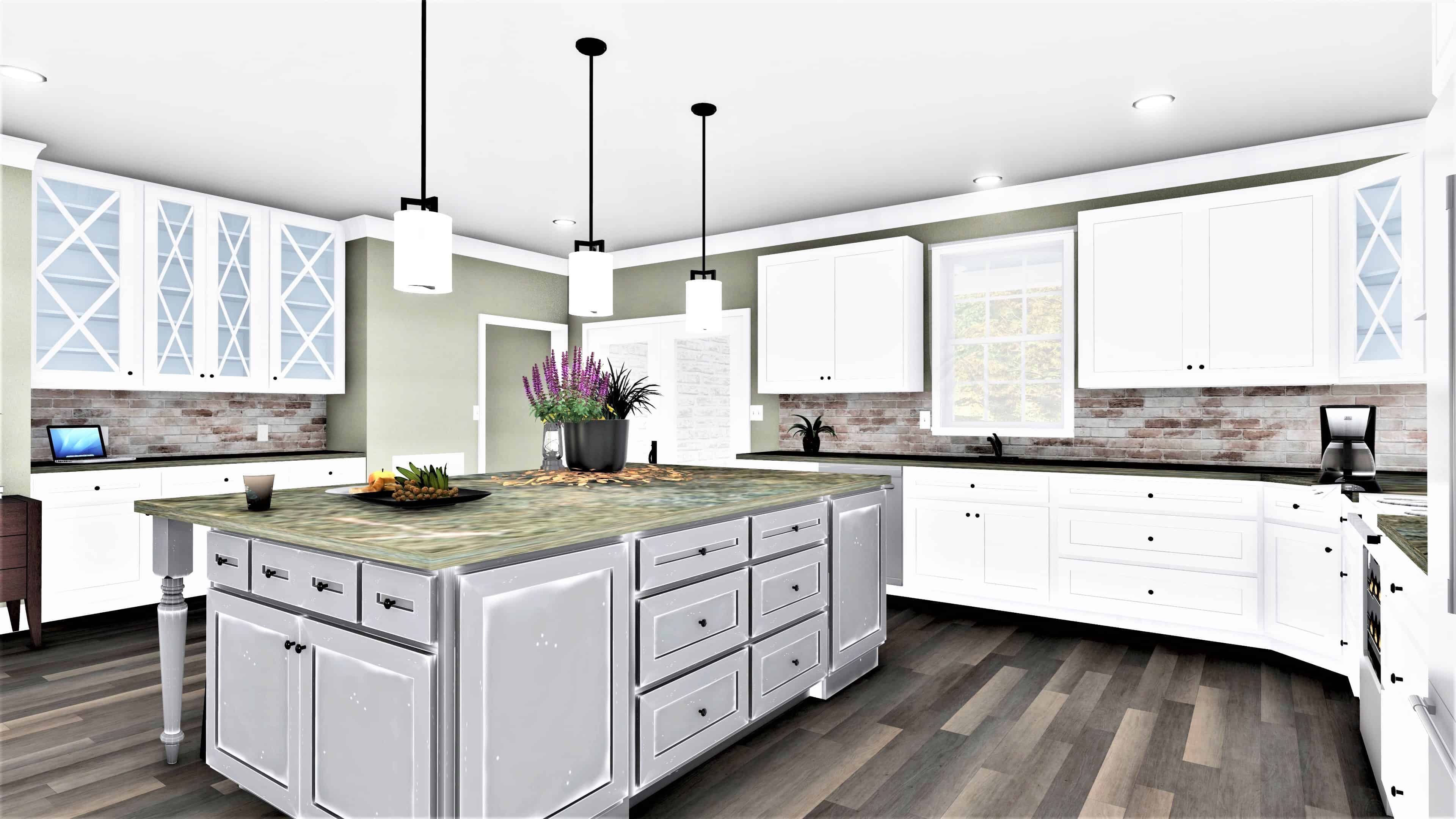 Kitchen of this 3-Bedroom, 2090 Sq Ft Plan - 123-1114