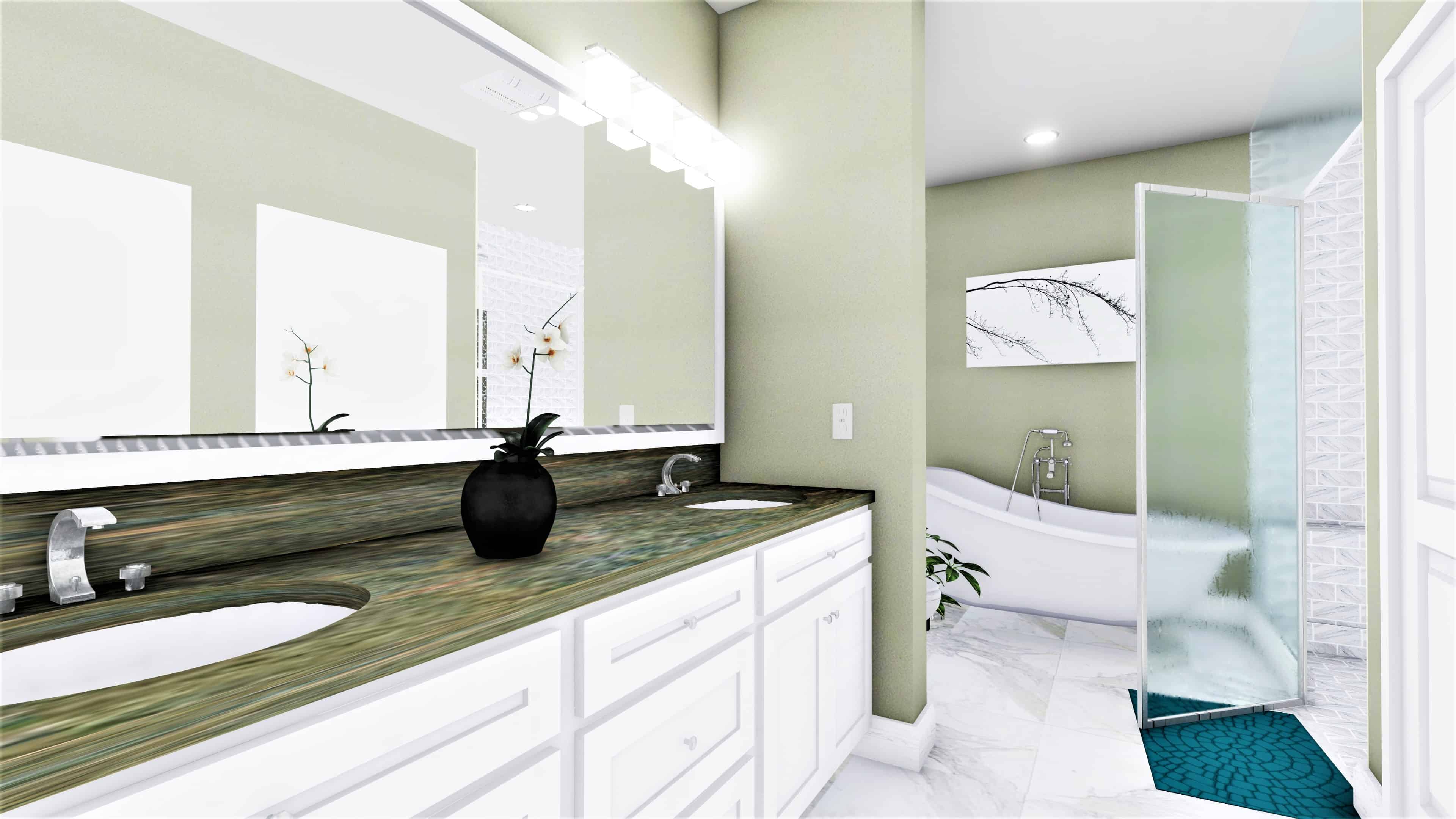 Master Bathroom of this 3-Bedroom, 2090 Sq Ft Plan - 123-1114