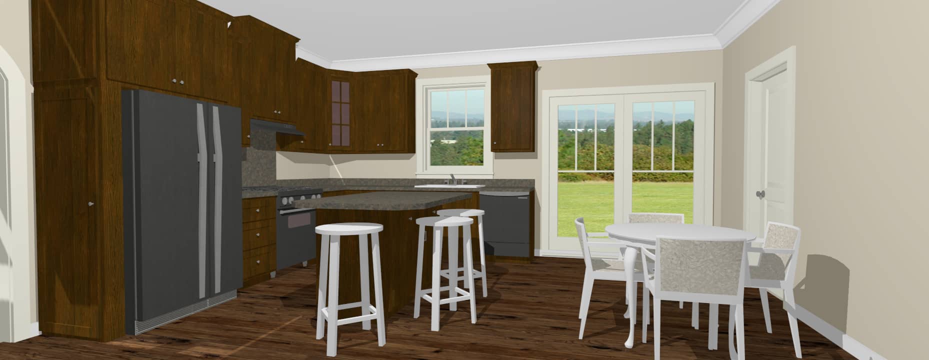 Kitchen of this 3-Bedroom, 1311 Sq Ft Plan - 123-1115