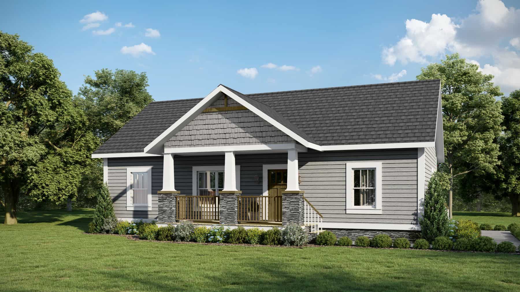 Country home (ThePlanCollection: Plan #123-1115)