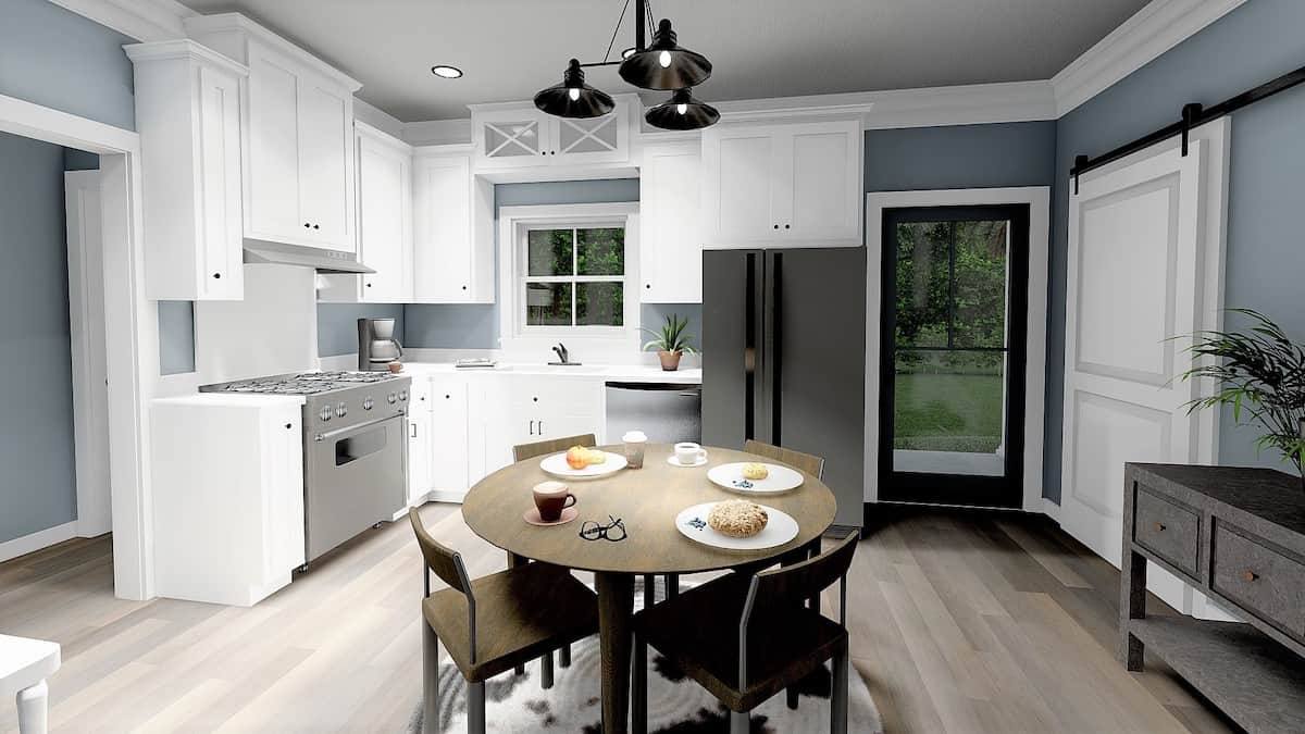 Kitchen of this 3-Bedroom, 1035 Sq Ft Plan - 123-1116