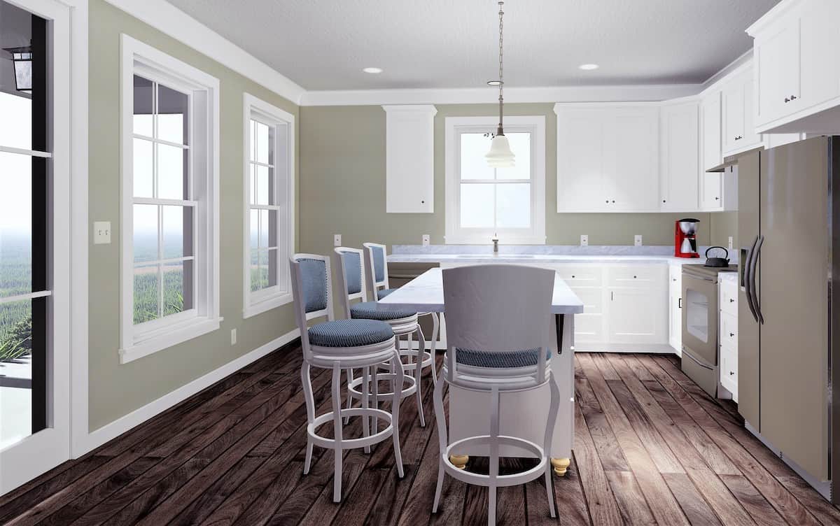 Kitchen of this 2-Bedroom, 1120 Sq Ft Plan - 123-1117