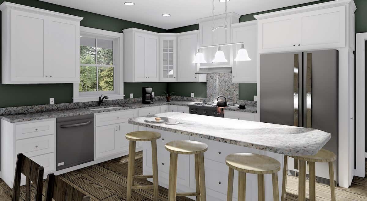 Kitchen of this 3-Bedroom, 1425 Sq Ft Plan - 123-1118