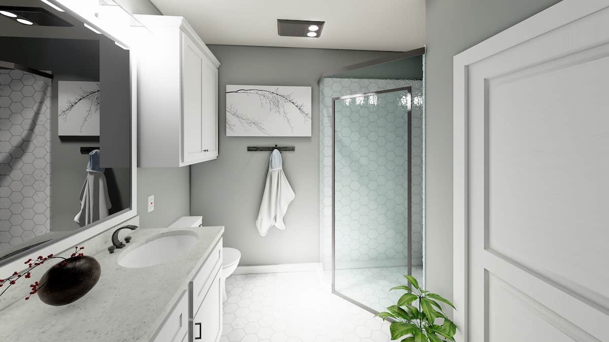 Master Bathroom of this 3-Bedroom, 1425 Sq Ft Plan - 123-1118