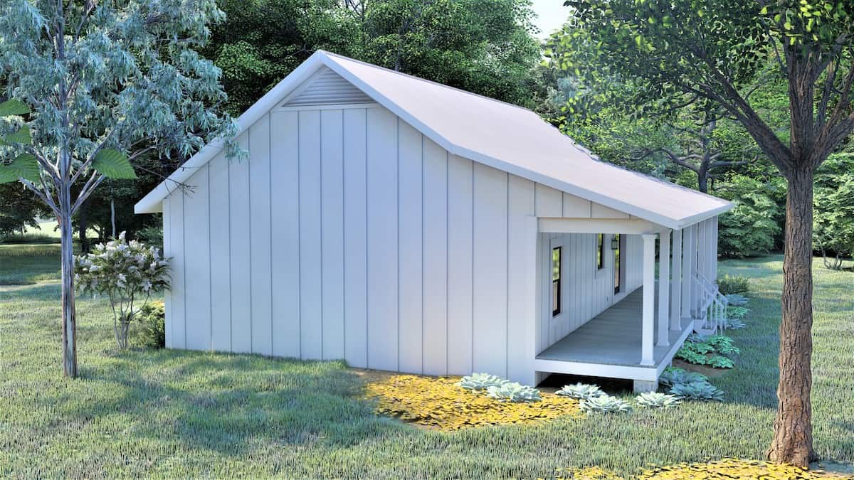 Right Side View of this 3-Bedroom, 1502 Sq Ft Plan - 123-1119