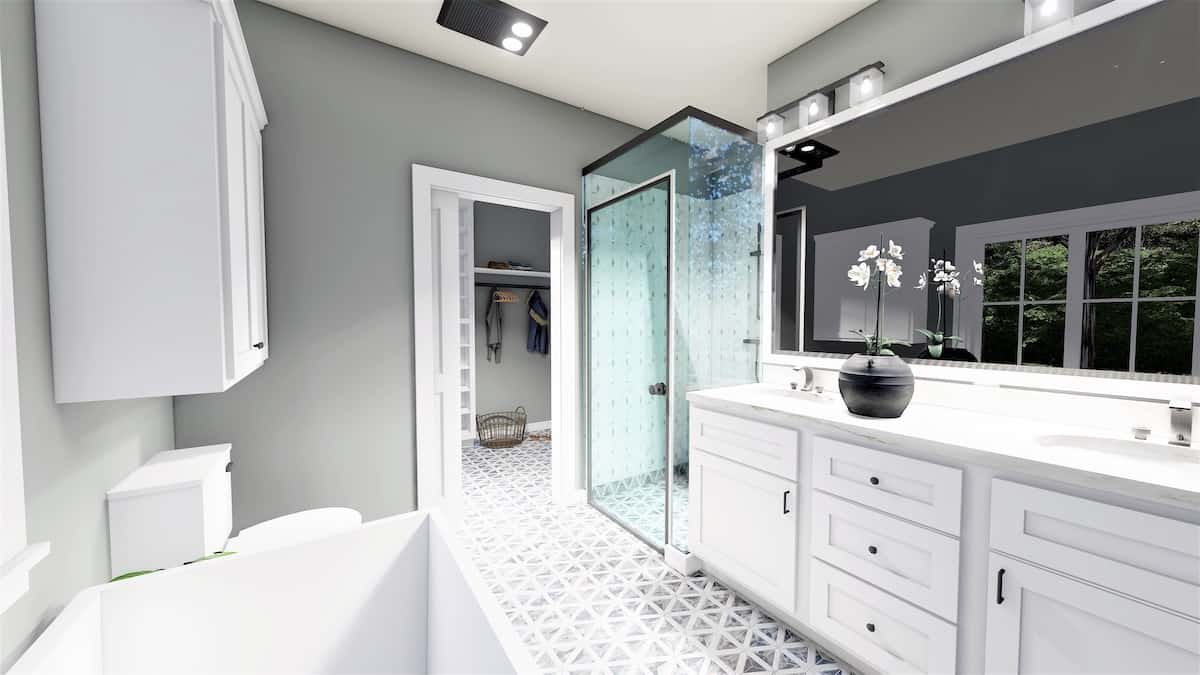 Master Bathroom of this 3-Bedroom, 1502 Sq Ft Plan - 123-1119