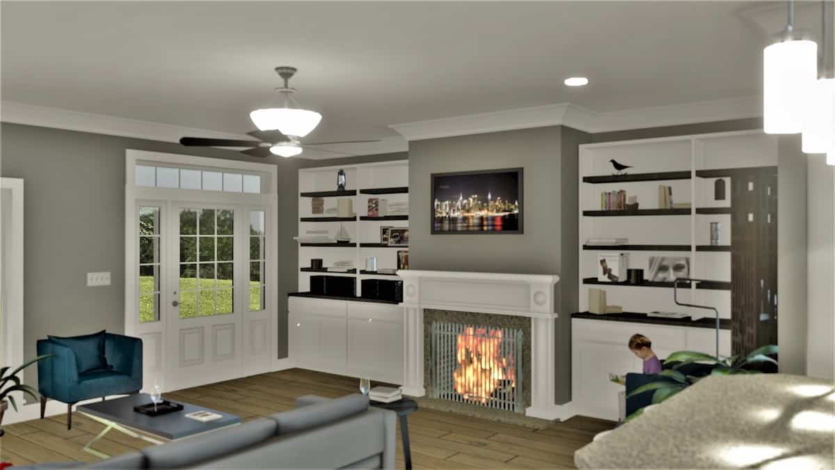 Great Room of this 4-Bedroom, 2096 Sq Ft Plan - 123-1120