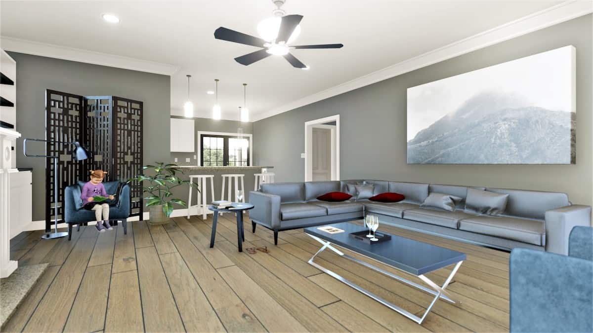 Great Room of this 4-Bedroom, 2096 Sq Ft Plan - 123-1120