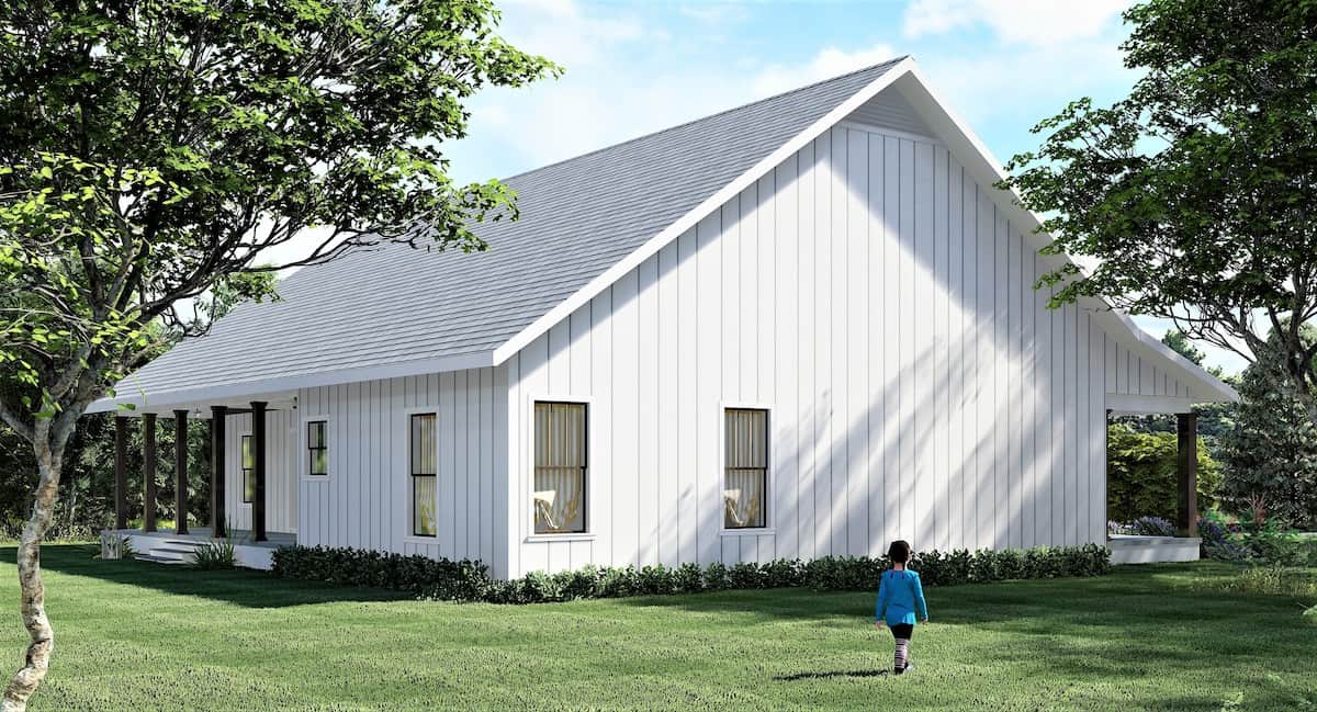 Left Side View of this 4-Bedroom, 2097 Sq Ft Plan - 123-1121