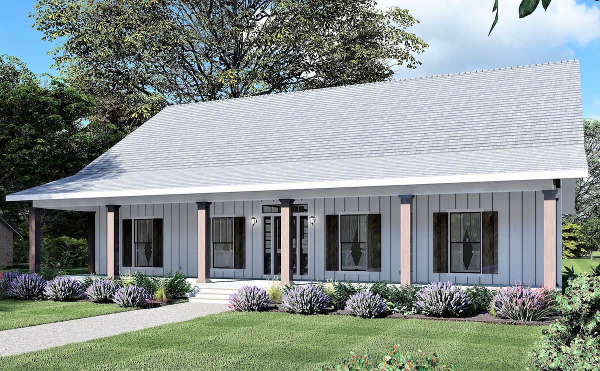 Front View of this 4-Bedroom, 2097 Sq Ft Plan - 123-1121