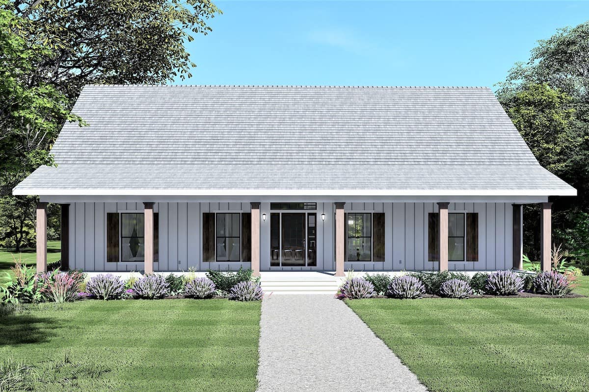 Country home (ThePlanCollection: Plan #123-1121)