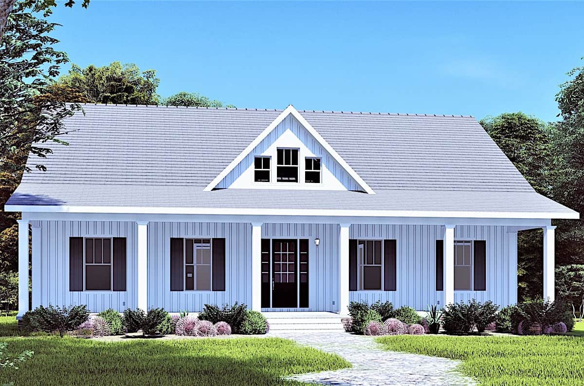 Front View of this 3-Bedroom, 2102 Sq Ft Plan - 123-1123