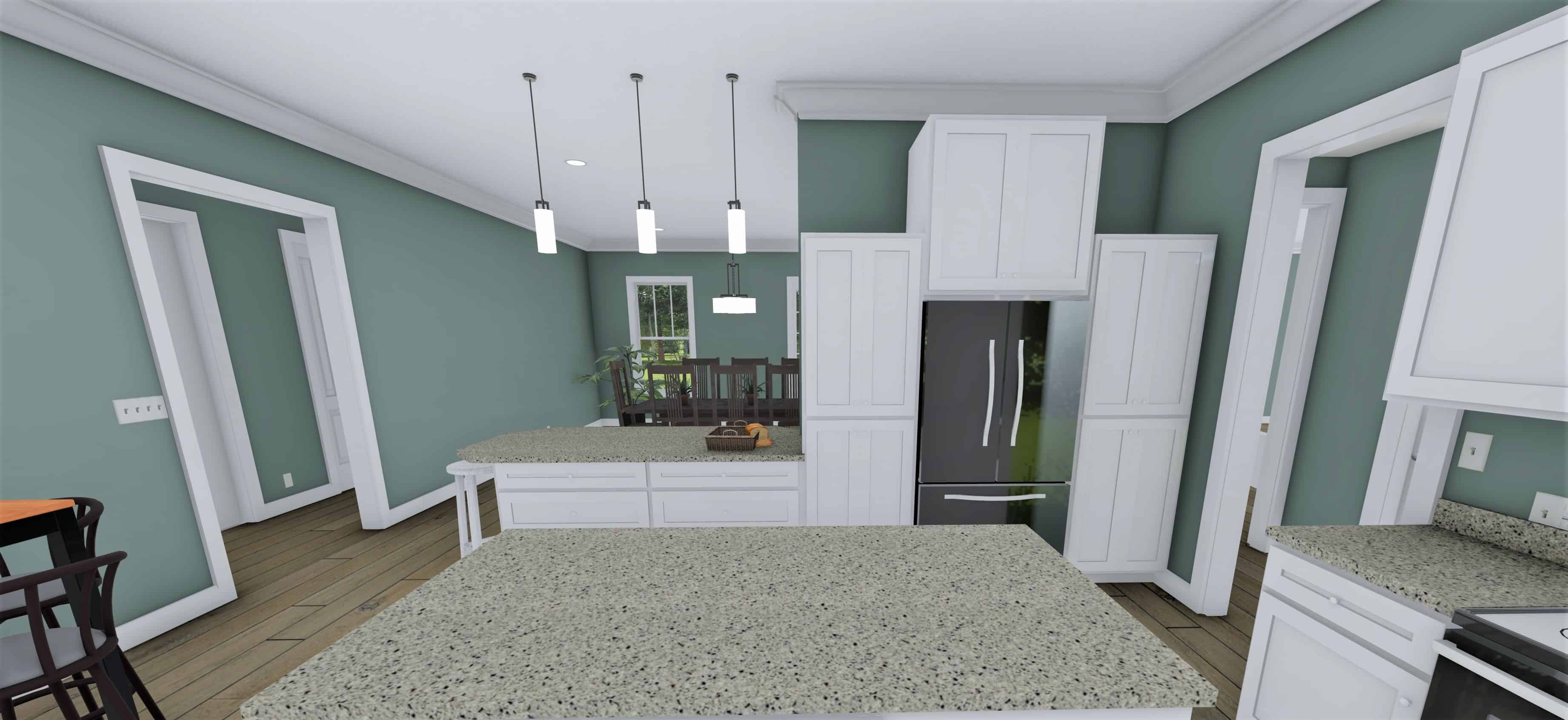 kitchen of this 3-Bedroom, 2102 Sq Ft Plan - 123-1123