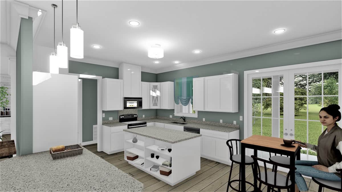 kitchen of this 3-Bedroom, 2102 Sq Ft Plan - 123-1123