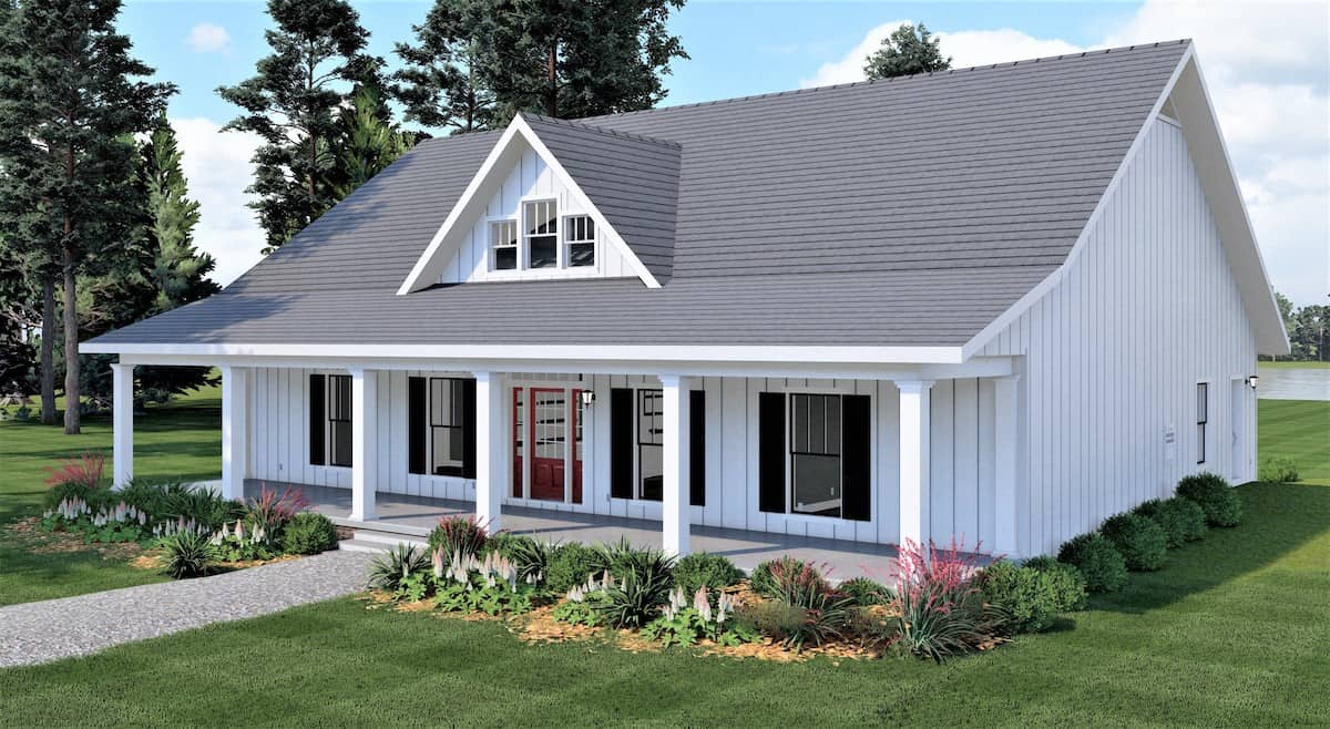Right Side View of this 4-Bedroom, 2352 Sq Ft Plan - 123-1124