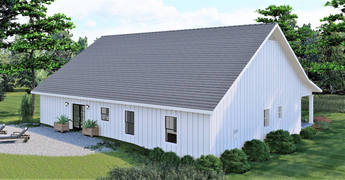 Left Side View of this 4-Bedroom, 2352 Sq Ft Plan - 123-1124