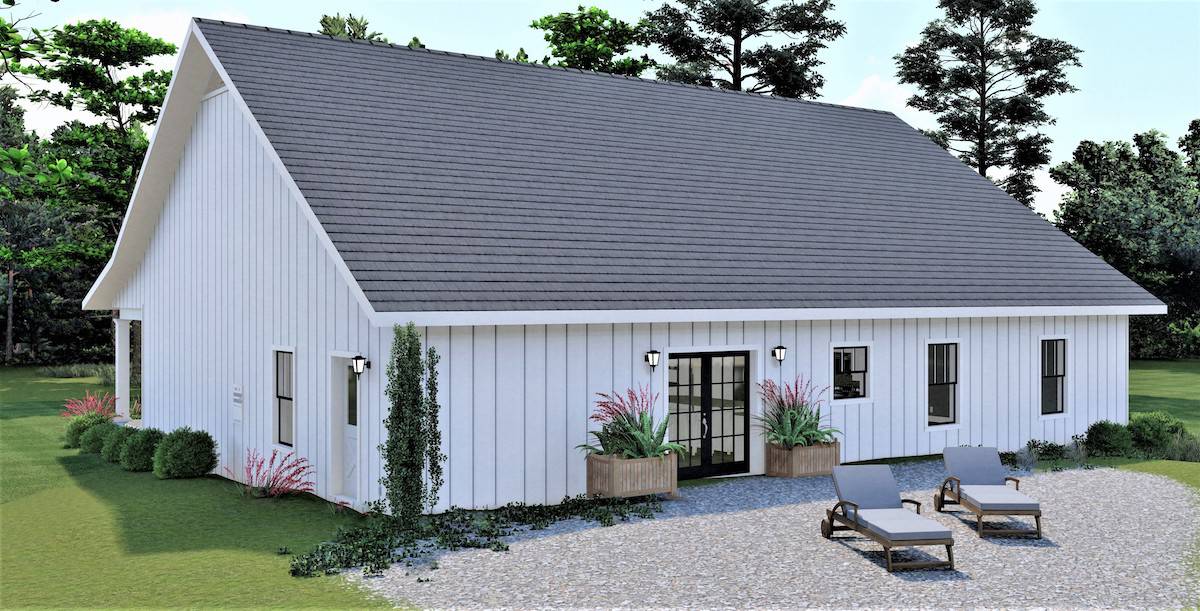 Rear View of this 4-Bedroom, 2352 Sq Ft Plan - 123-1124