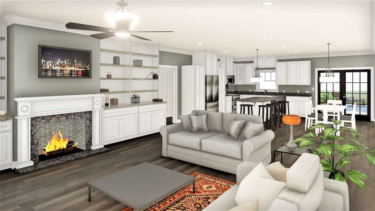 Great Room of this 4-Bedroom, 2352 Sq Ft Plan - 123-1124