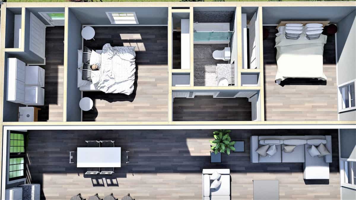 Bedroom of this 4-Bedroom, 2352 Sq Ft Plan - 123-1124