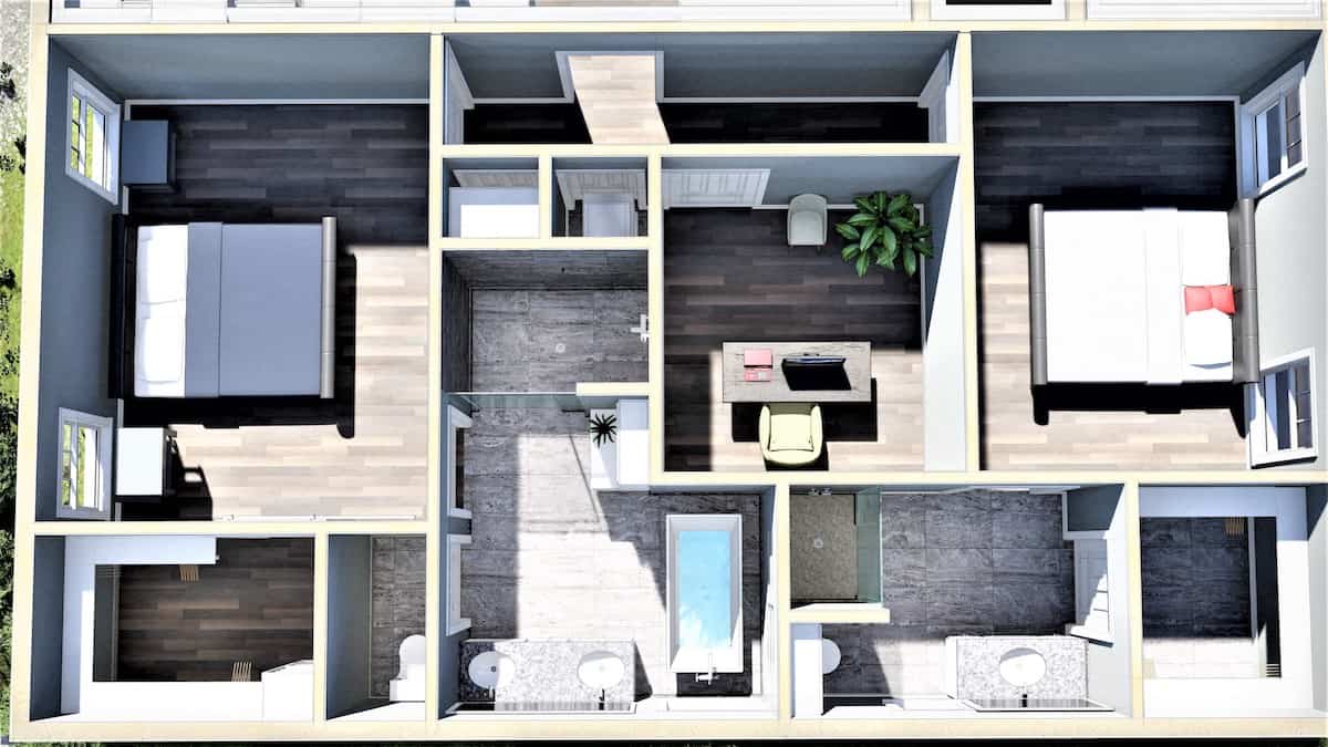 Home Office of this 4-Bedroom, 2352 Sq Ft Plan - 123-1124
