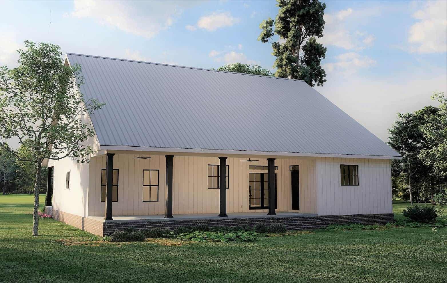 Rear View of this 3-Bedroom, 1860 Sq Ft Plan - 123-1125