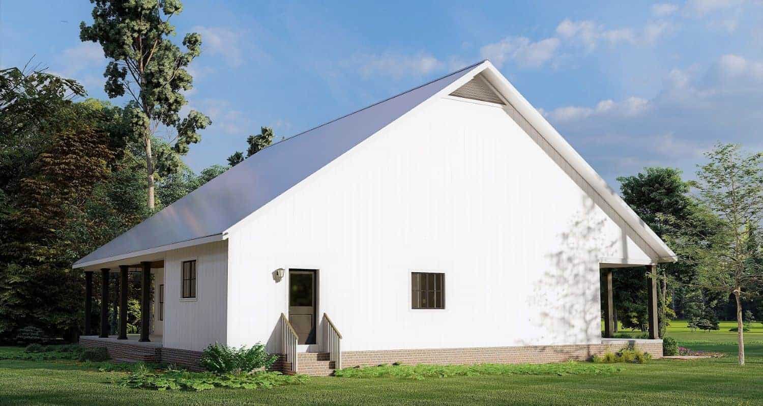 Right Side View of this 3-Bedroom, 1860 Sq Ft Plan - 123-1125