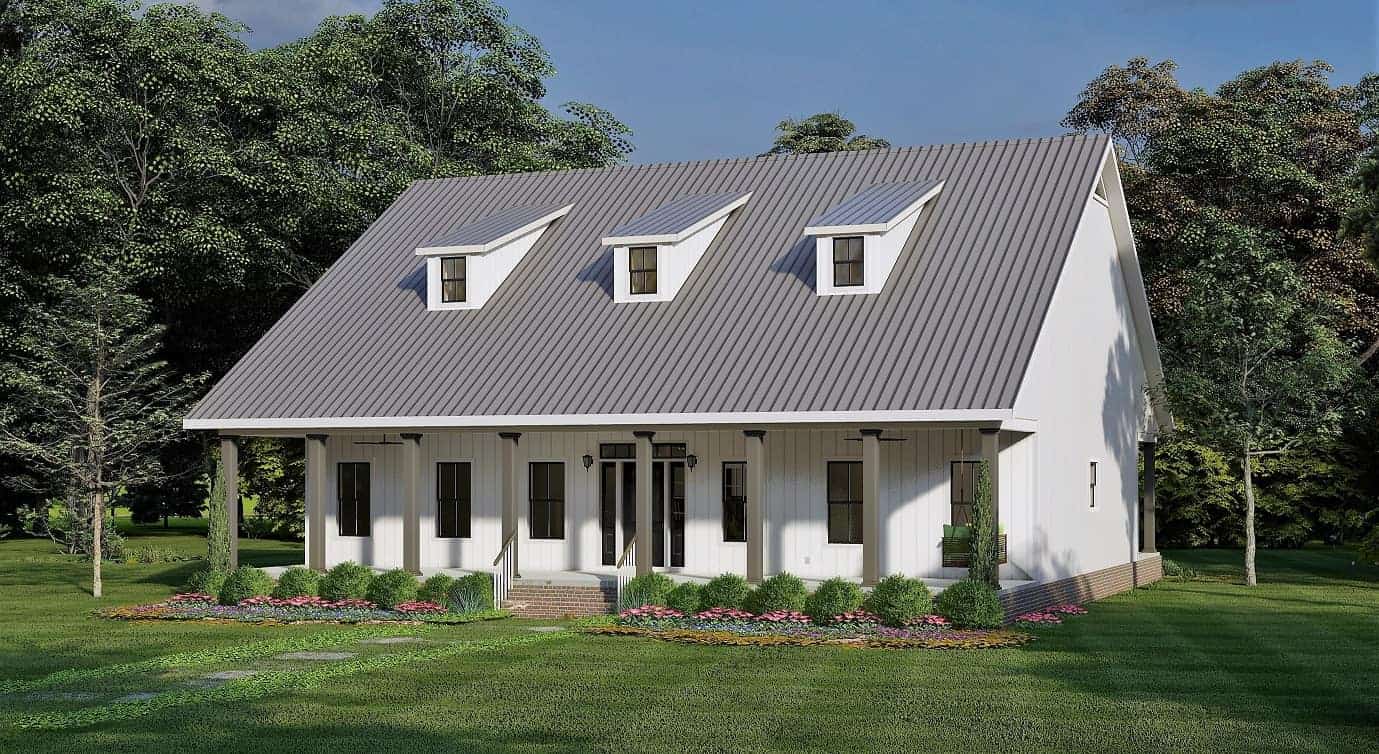 Front View of this 3-Bedroom, 1860 Sq Ft Plan - 123-1125
