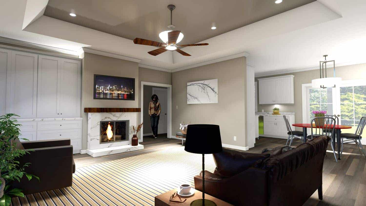 Great Room of this 3-Bedroom,1615 Sq Ft Plan -123-1128