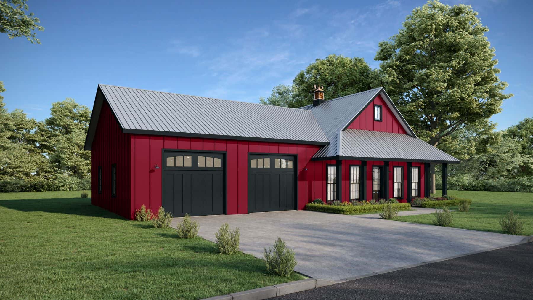 Left Side View of this 2-Bedroom,1295 Sq Ft Plan -123-1131