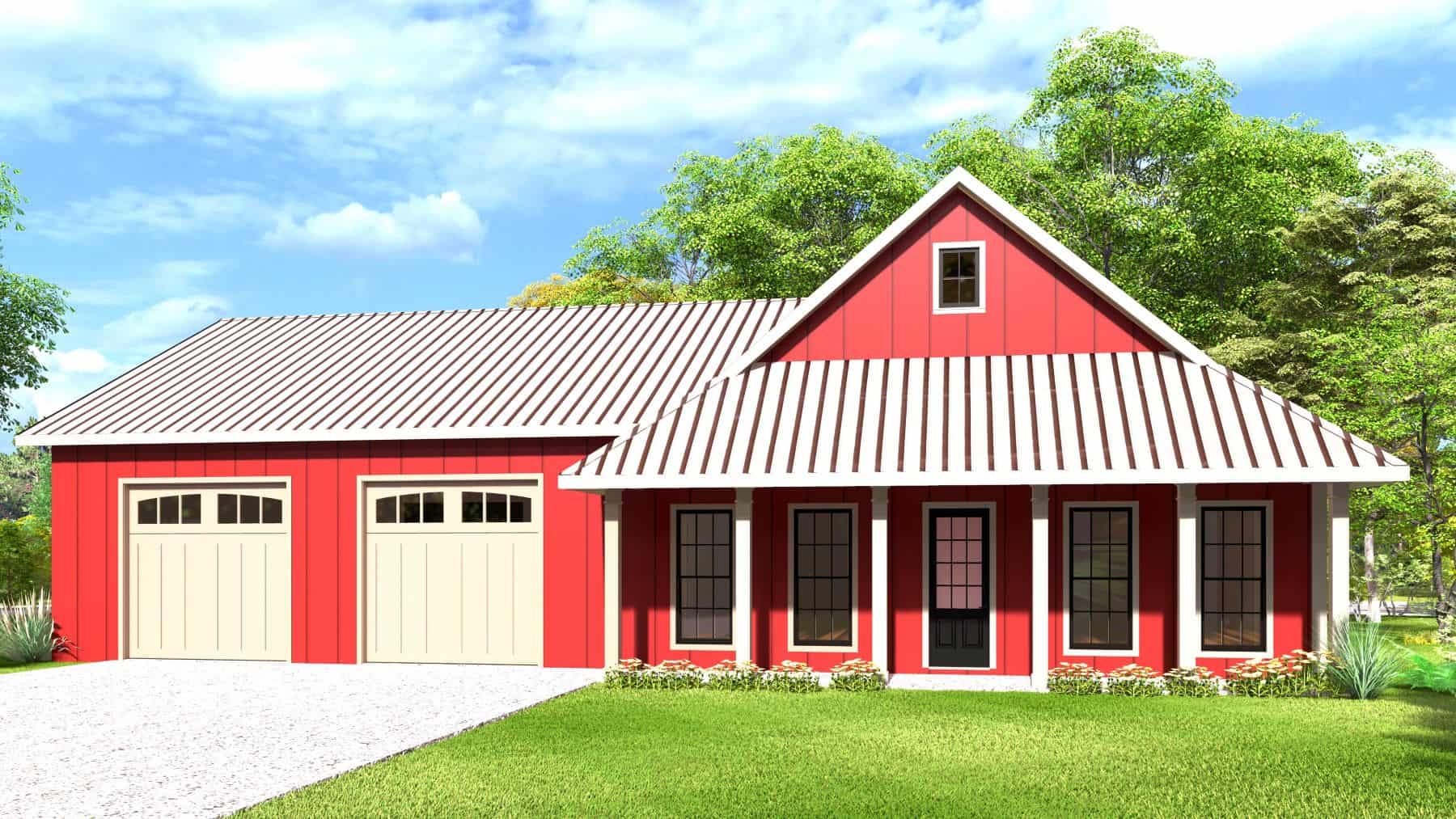 Home Exterior Photograph of this 2-Bedroom,1295 Sq Ft Plan -123-1131