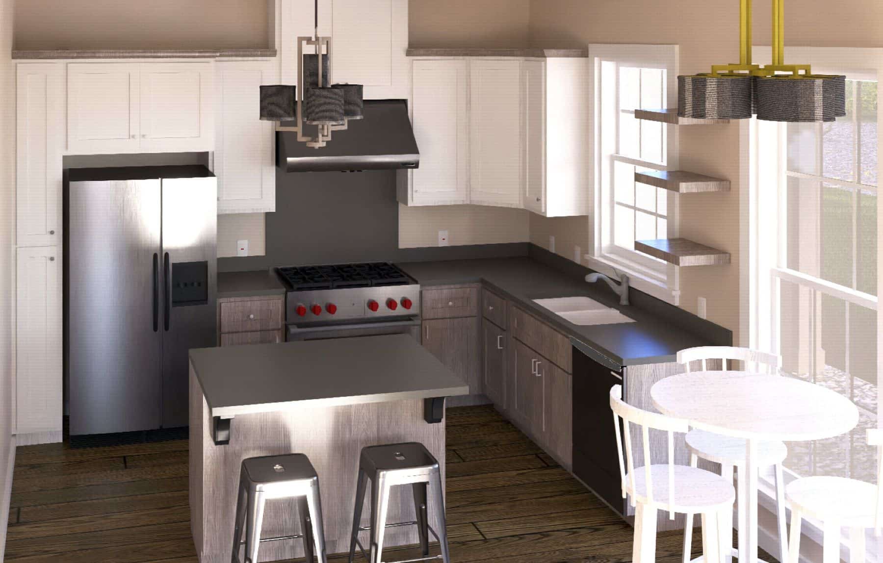 Kitchen: Breakfast Nook of this 2-Bedroom,1295 Sq Ft Plan -123-1131