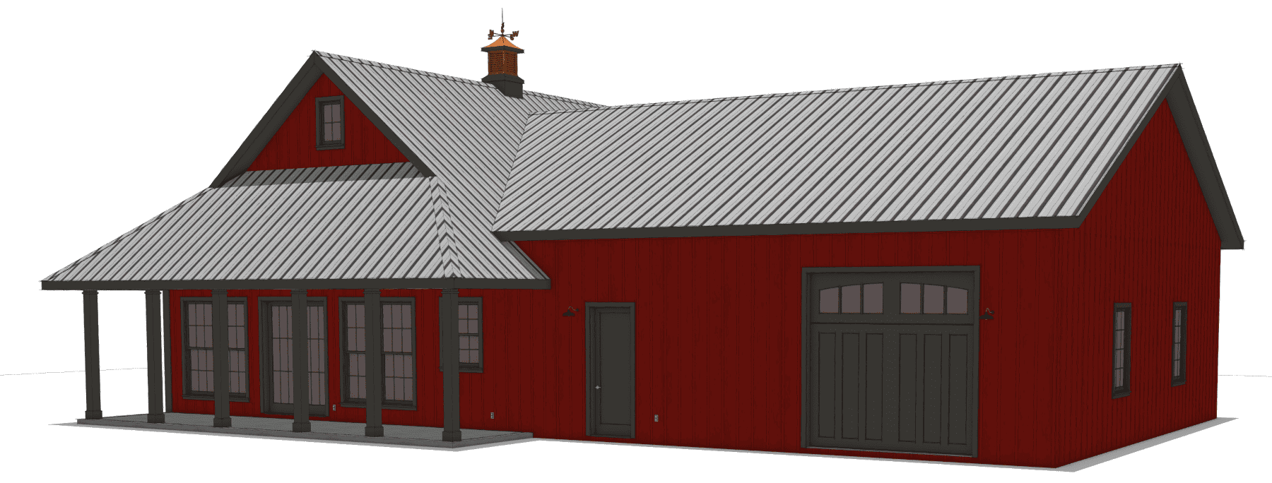 Rear View of this 2-Bedroom,1295 Sq Ft Plan -123-1131