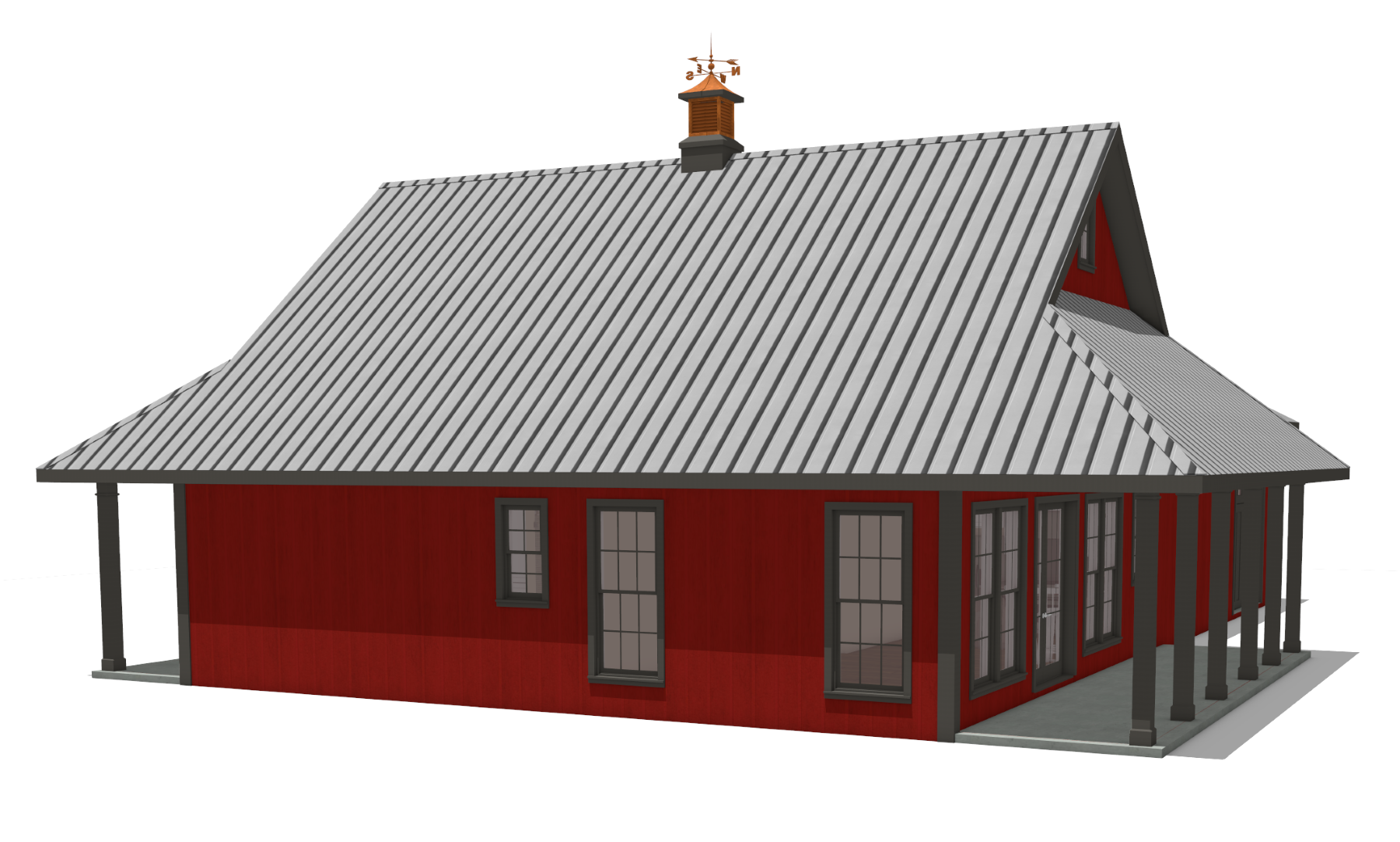 Right Side View of this 2-Bedroom,1295 Sq Ft Plan -123-1131