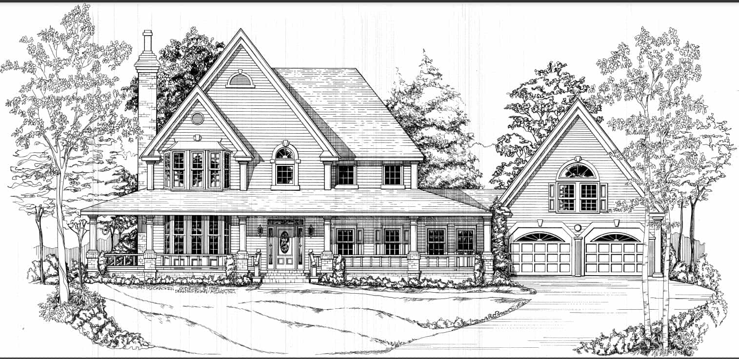Victorian home (ThePlanCollection: Plan #124-1066)