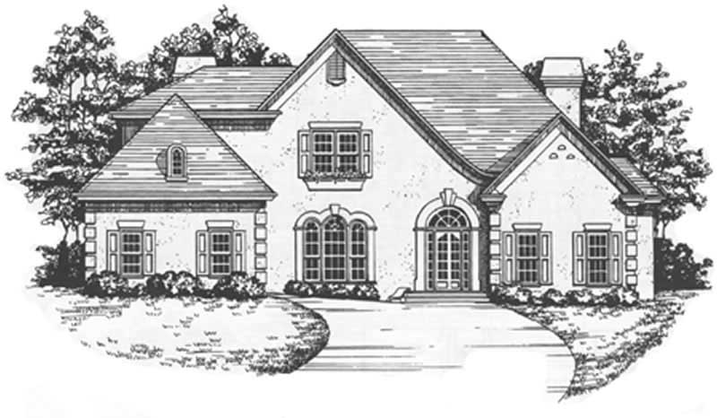 European home (ThePlanCollection: Plan #124-1067)