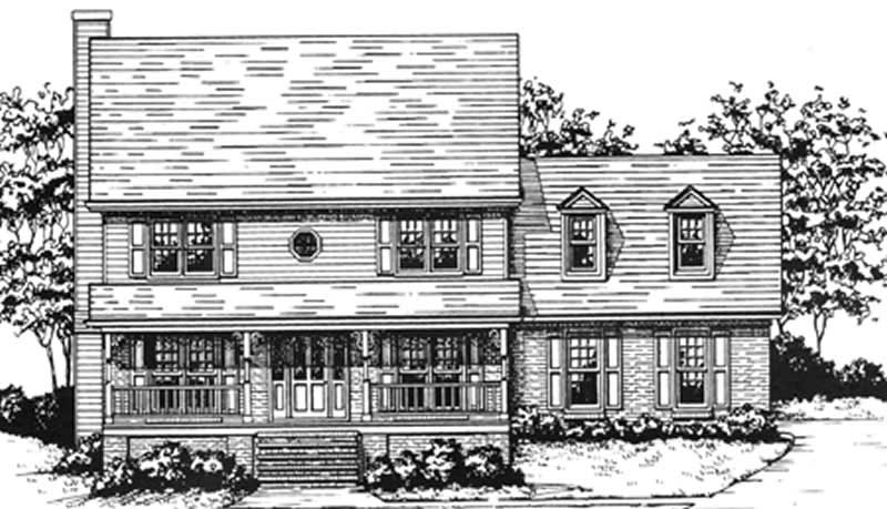 Country home (ThePlanCollection: Plan #124-1120)