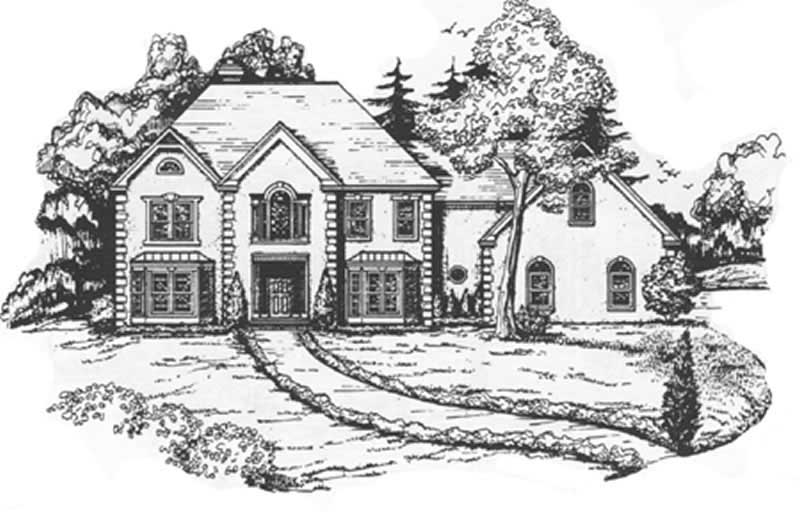 European home (ThePlanCollection: Plan #124-1140)