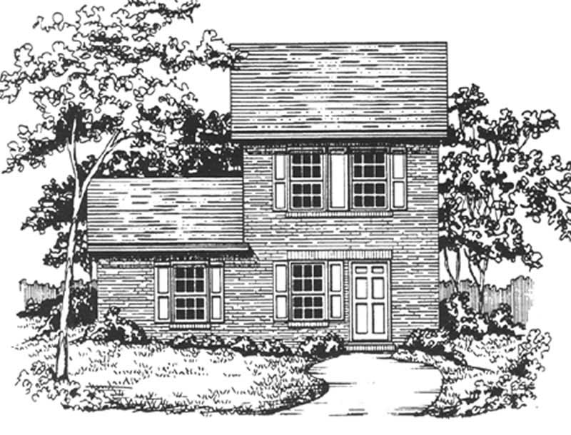 Country home (ThePlanCollection: Plan #124-1142)