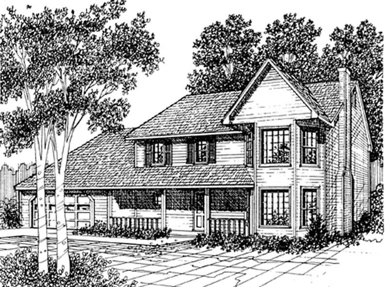 Contemporary home (ThePlanCollection: Plan #124-1147)