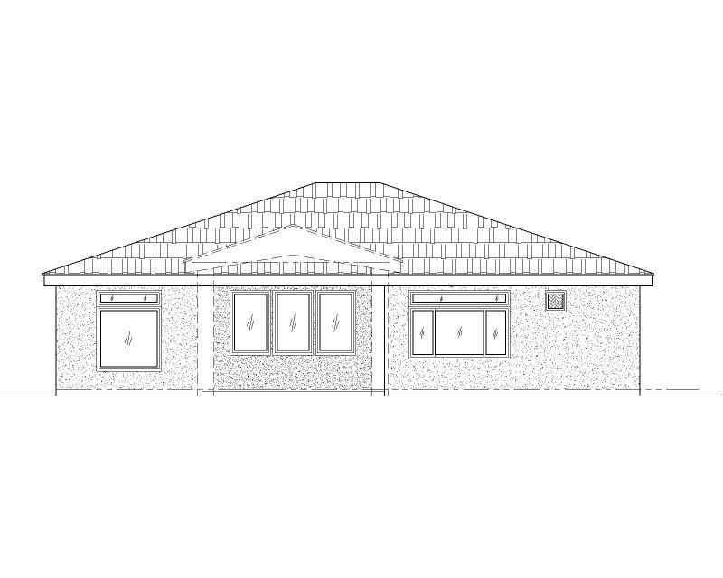 Floor Plan Second Story of Southwest Plan #125-1176