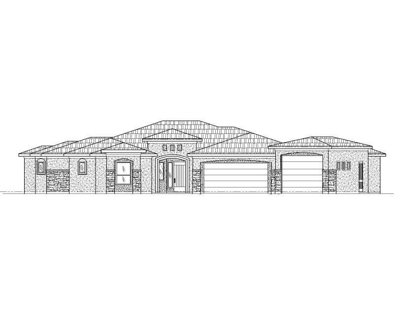 Tuscan home (ThePlanCollection: Plan #125-1212)