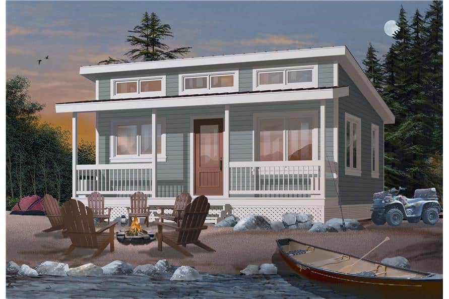 Tiny House (ThePlanCollection: Plan #126-1000)